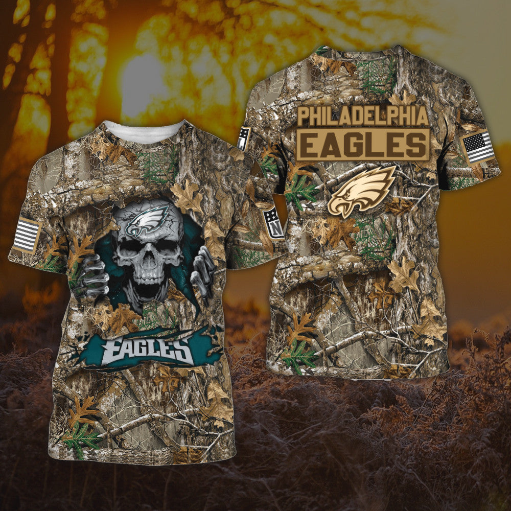 Philadelphia Eagles All Over Printed T-shirt Sweatshirt Hoodie AZCHD817
