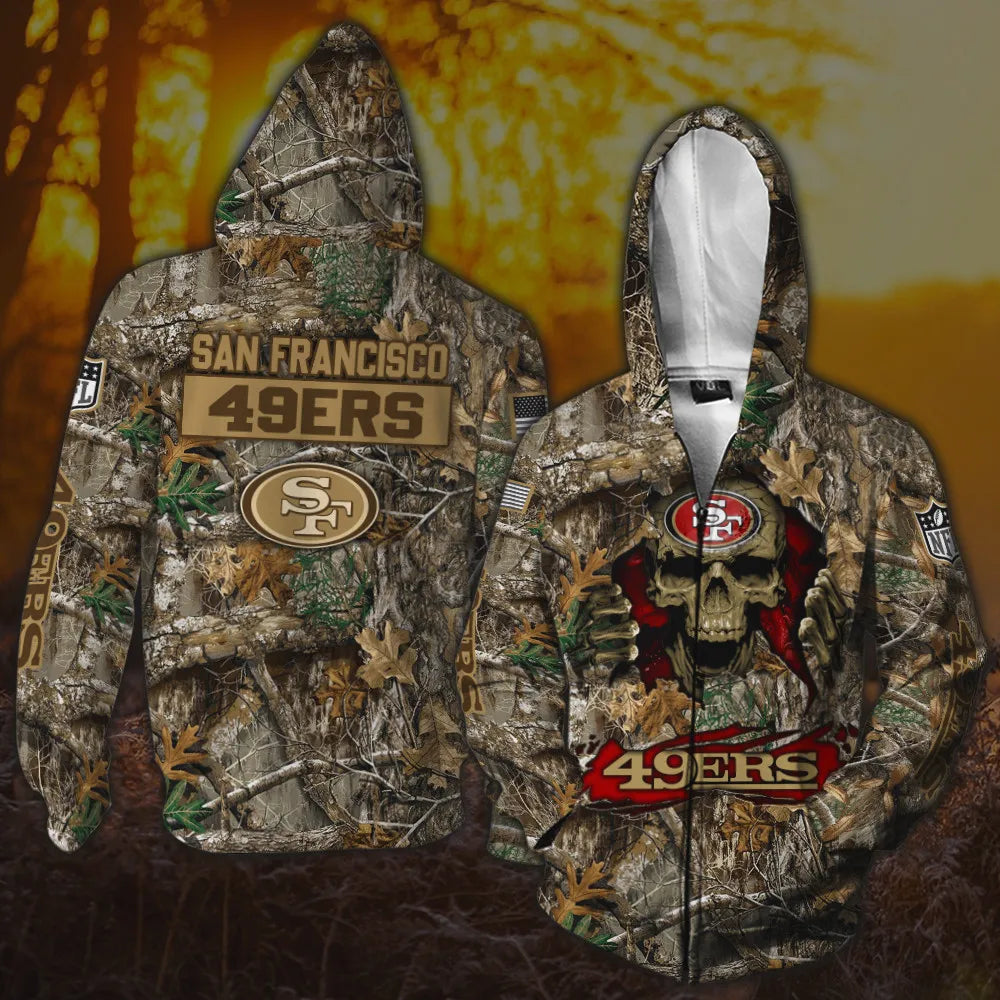 San Francisco 49ers All Over Printed T-shirt Sweatshirt Hoodie AZCHD819