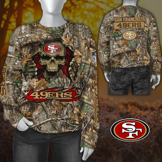 San Francisco 49ers All Over Printed T-shirt Sweatshirt Hoodie AZCHD819