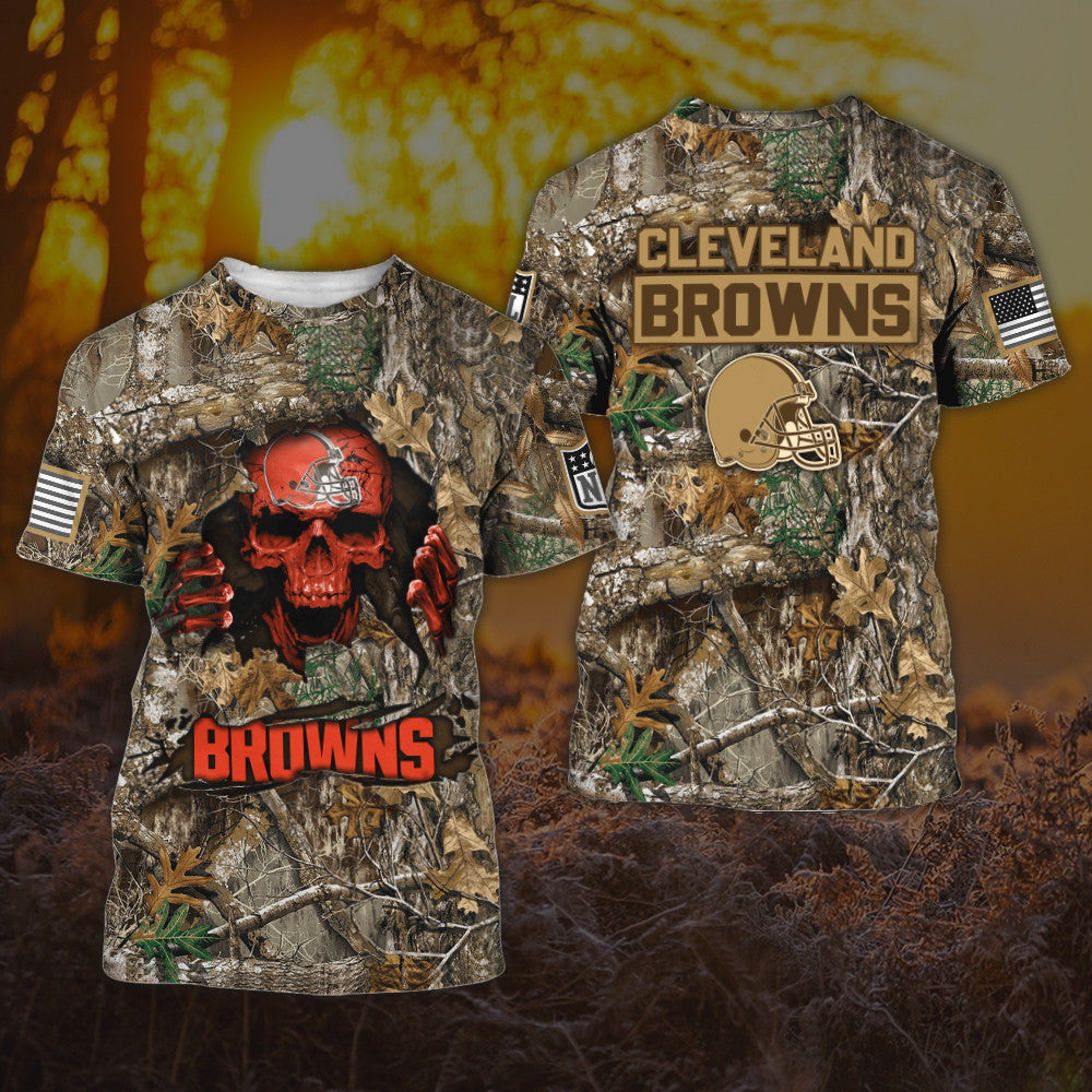 Cleveland Browns All Over Printed T-shirt Sweatshirt Hoodie AZCHD799