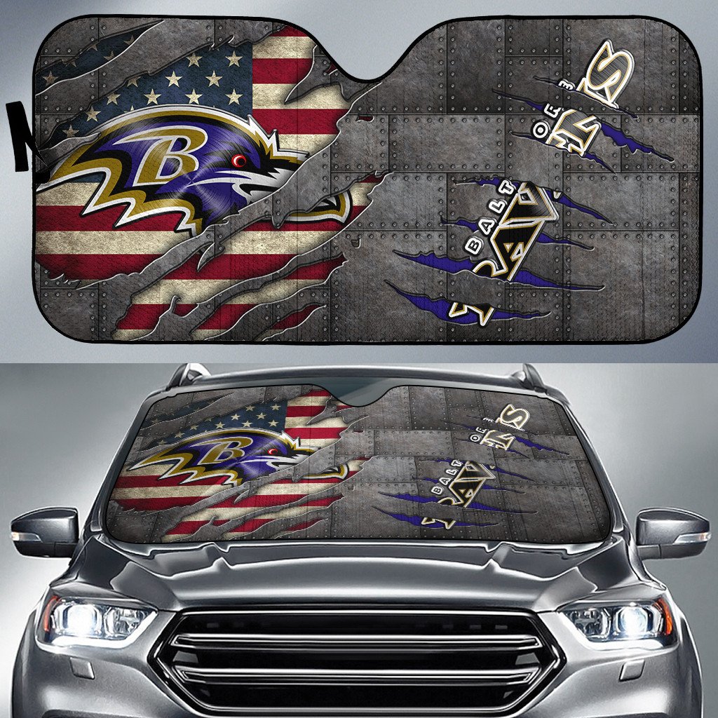 Baltimore Ravens Auto Sun Shade BG133