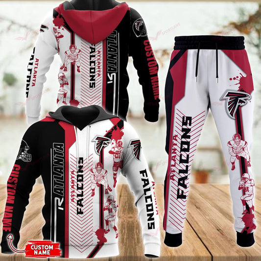 Atlanta Falcons Personalized Hoodie and Joggers BB602