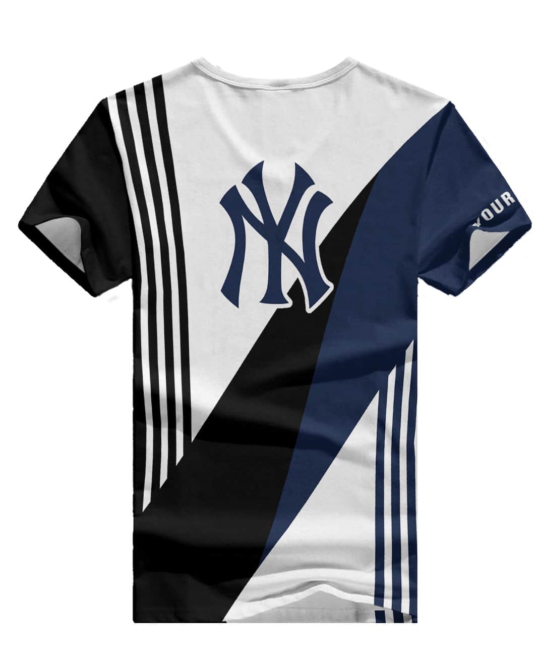 New York Yankees Personalized Summer V-neck Women T-shirt BG371