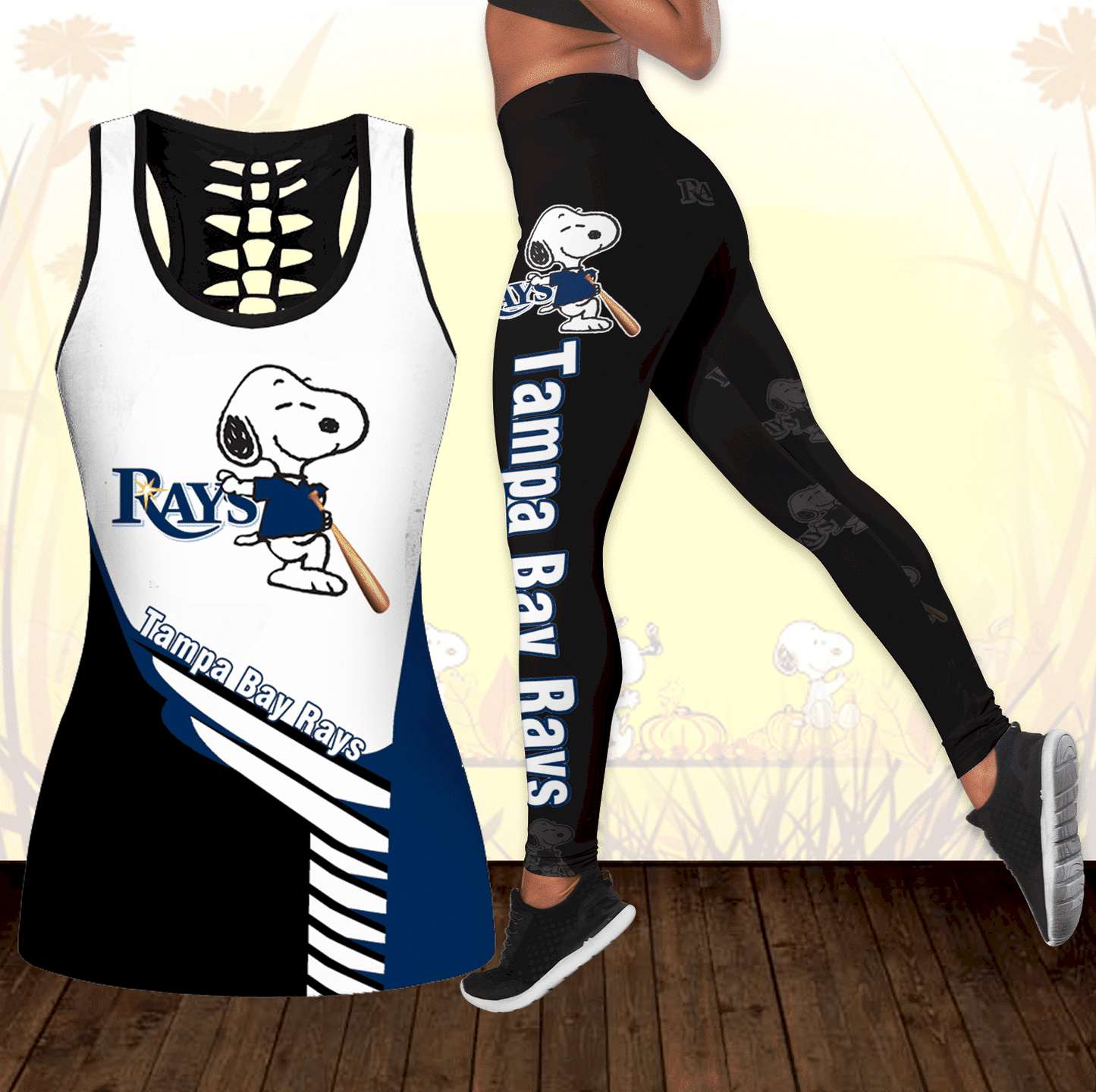 Tampa Bay Rays Leggings And Tank Top BG152