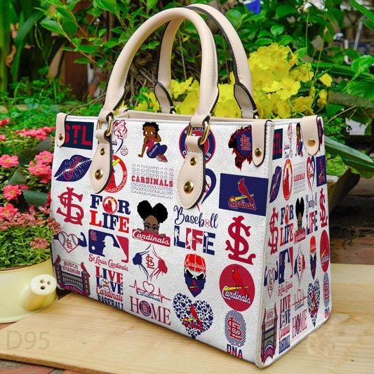 St. Louis Cardinals Leather Hand Bag BB26
