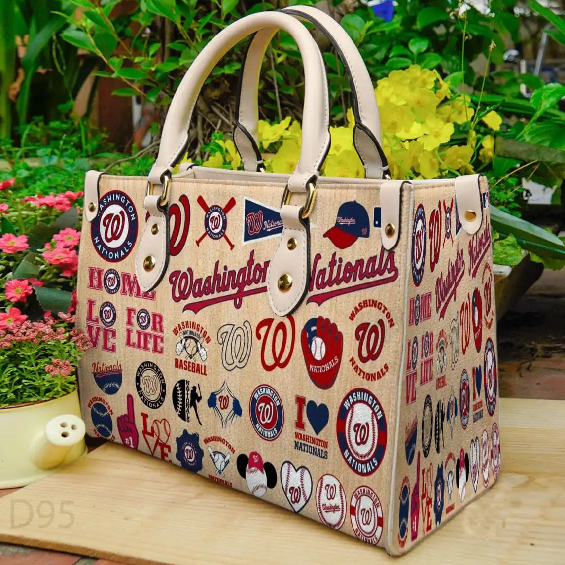 Washington Nationals Leather Hand Bag BB22