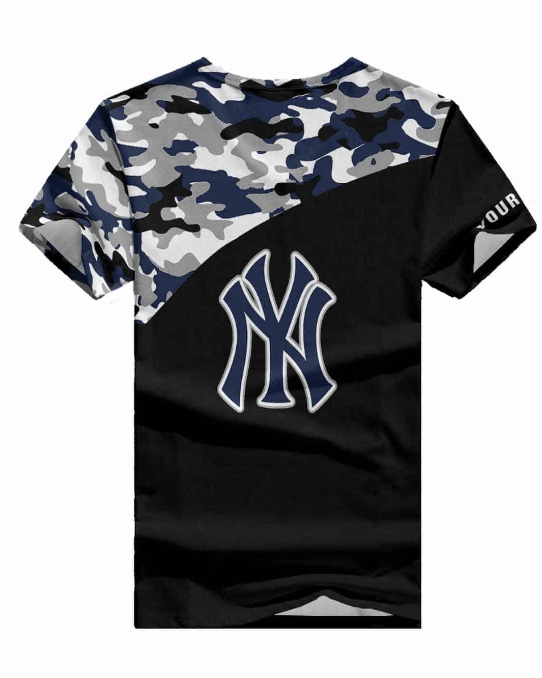 New York Yankees Personalized Summer V-neck Women T-shirt BG218