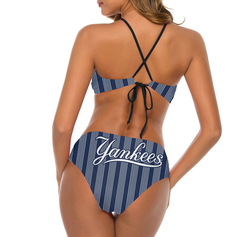 New York Yankees Women’s Cami Keyhole One-piece Swimsuit BG14
