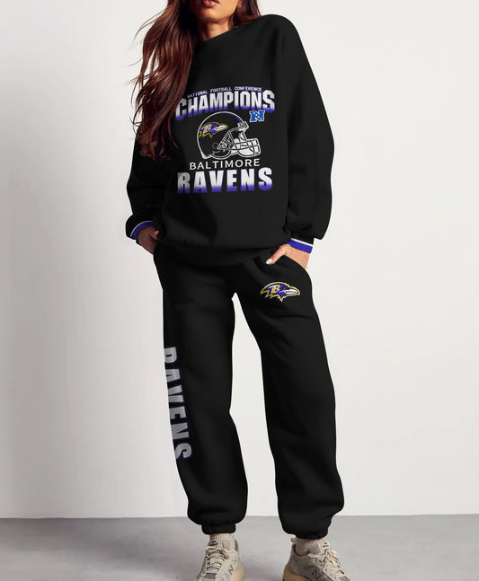 Baltimore Ravens Combo 3D Sweatsuit and Sweatpants Unisex CBSP217
