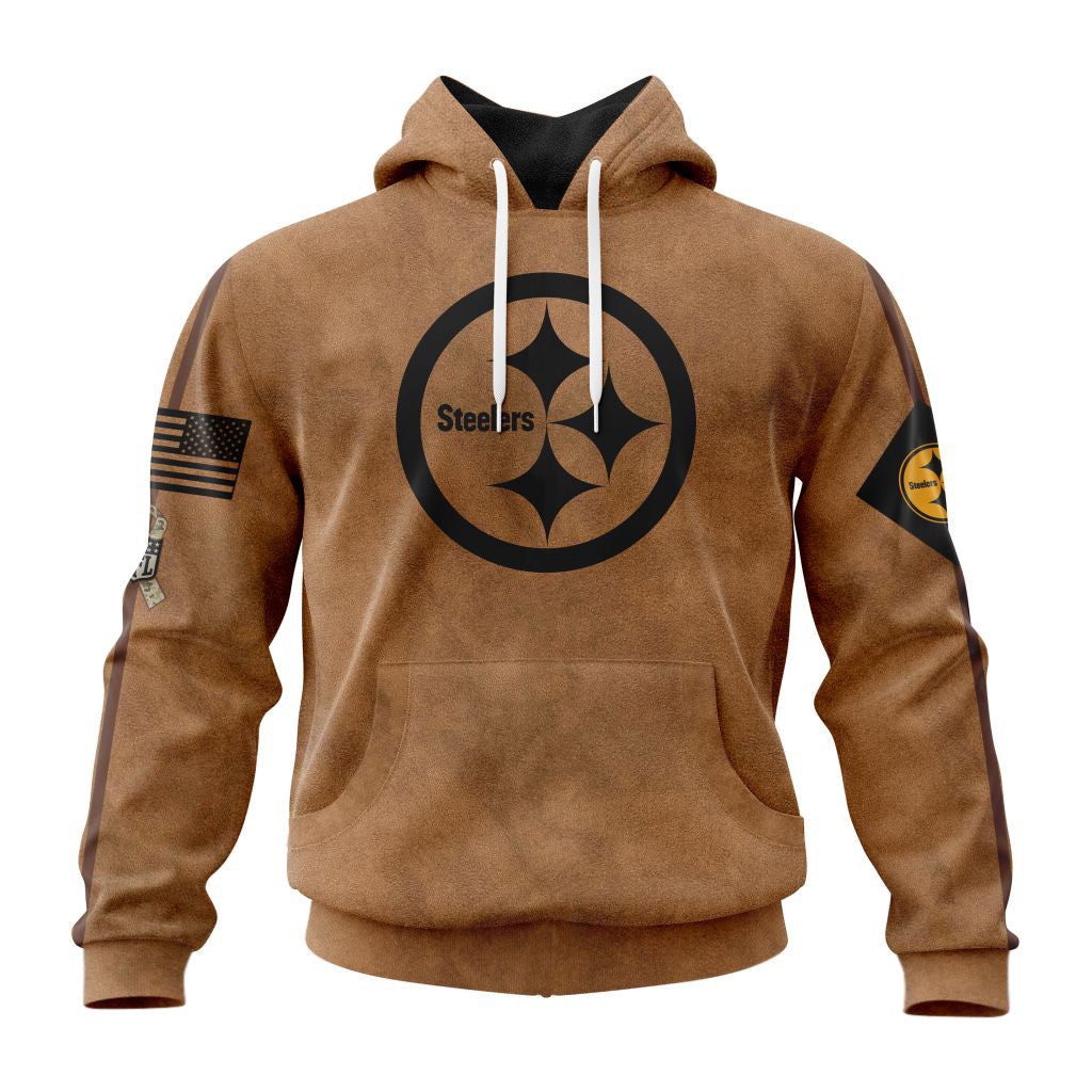 Pittsburgh Steelers Personalized Salute To Service Club Hoodie AZBTHD000032