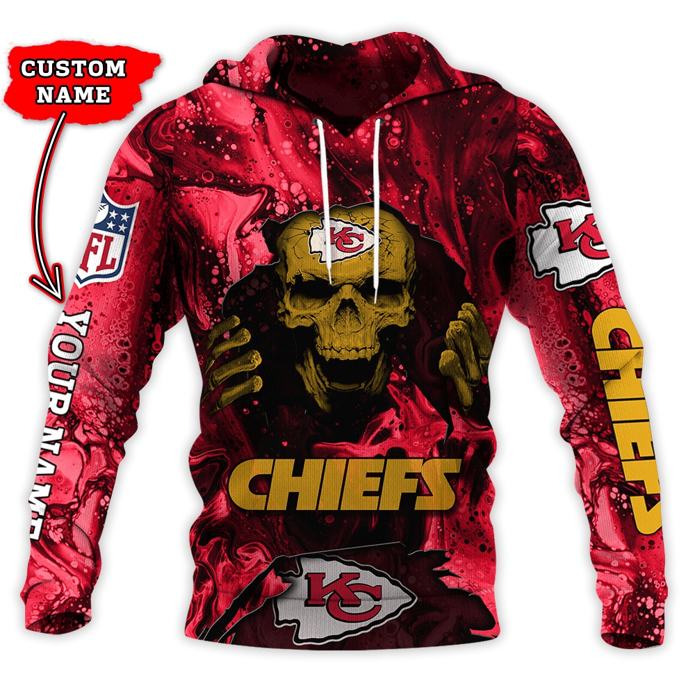 Kansas City Chiefs Personalized Hoodie and Joggers AZCHD990