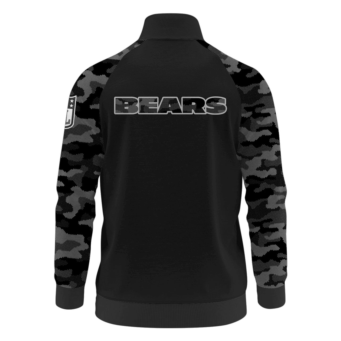 Chicago Bears Premium Unisex Camo Stand Collar Jacket AZBTSCJK000016