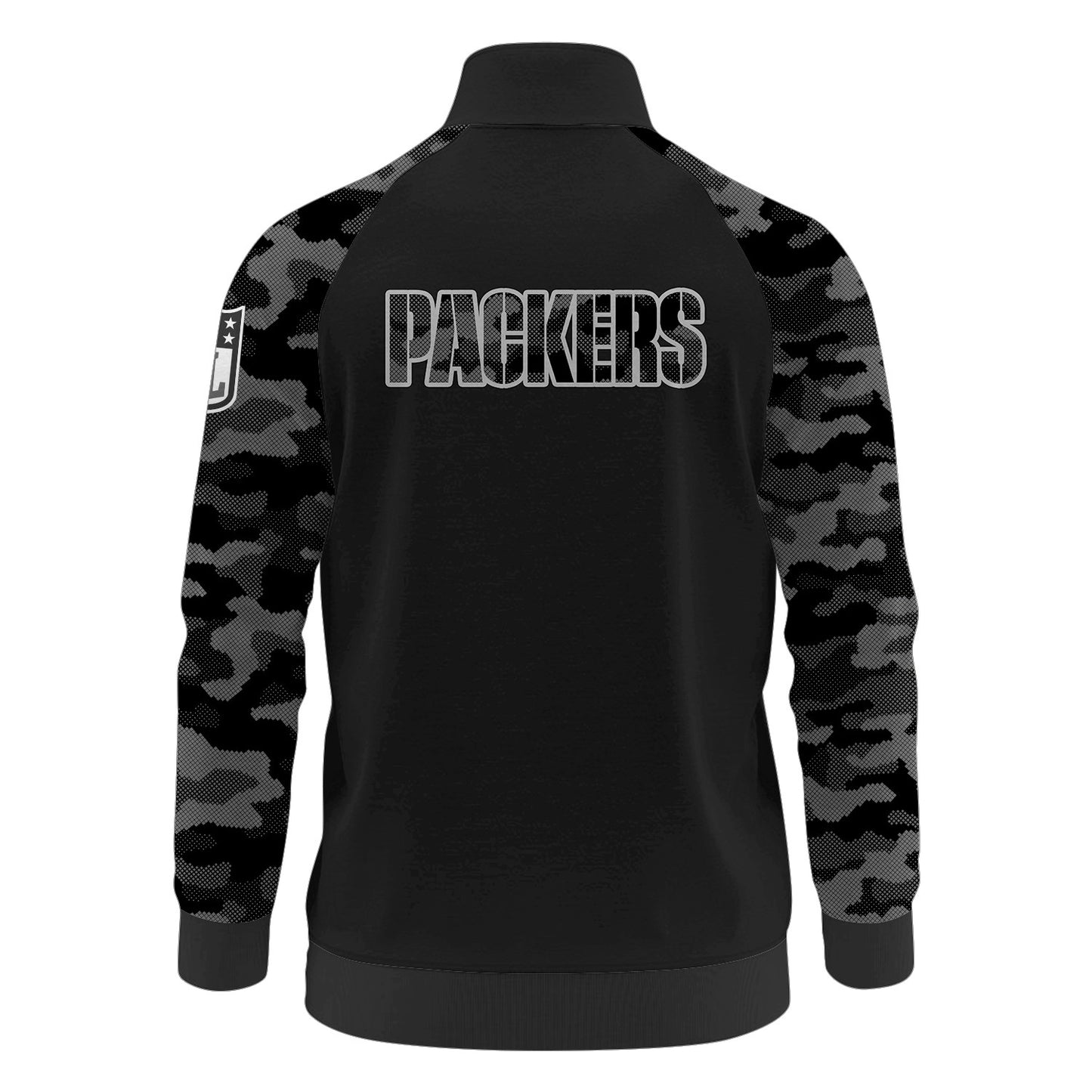 Green Bay Packers Premium Unisex Camo Stand Collar Jacket AZBTSCJK000018