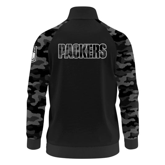Green Bay Packers Premium Unisex Camo Stand Collar Jacket AZBTSCJK000018