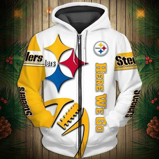 Pittsburgh Steelers Limited Edition All Over Print Zip Up Hoodie NA0020