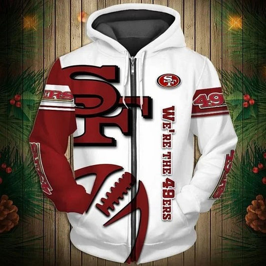 San Francisco 49ers Limited Edition All Over Print Zip Up Hoodie NA0023