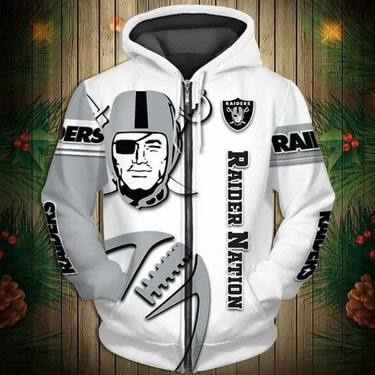 Las Vegas Raiders Limited Edition All Over Print Zip Up Hoodie NA0029