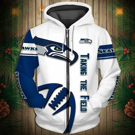 Seattle Seahawks Limited Edition All Over Print Zip Up Hoodie NA0007