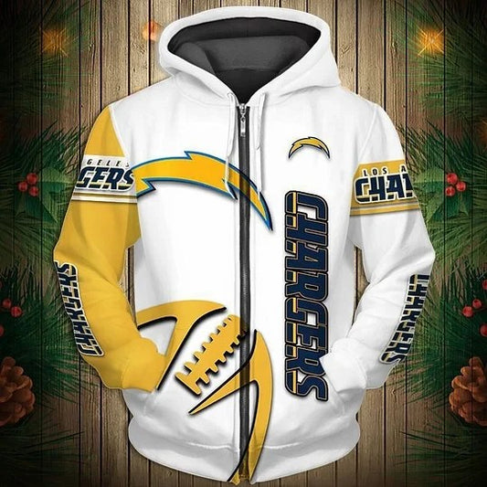 Los Angeles Chargers Limited Edition All Over Print Zip Up Hoodie NA0010
