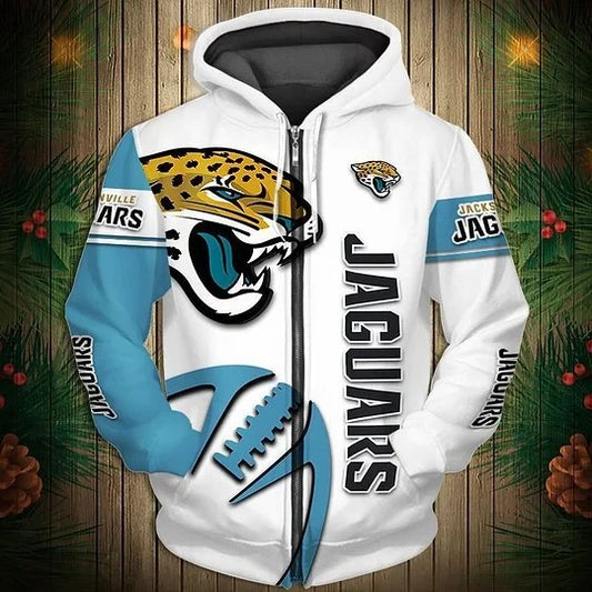 Jacksonville Jaguars Limited Edition All Over Print Zip Up Hoodie NA0012