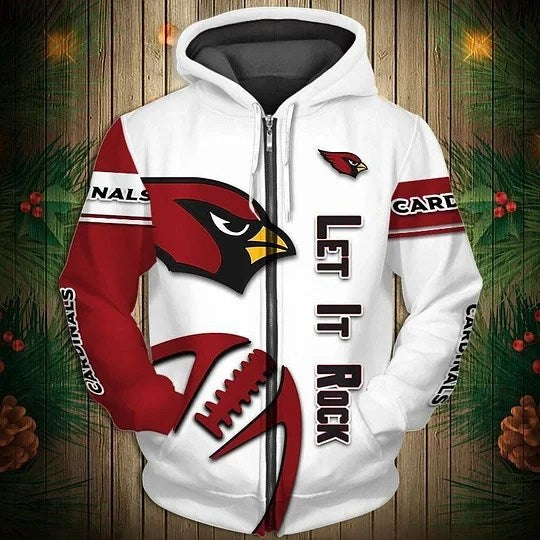 Arizona Cardinals Limited Edition All Over Print Zip Up Hoodie NA0018