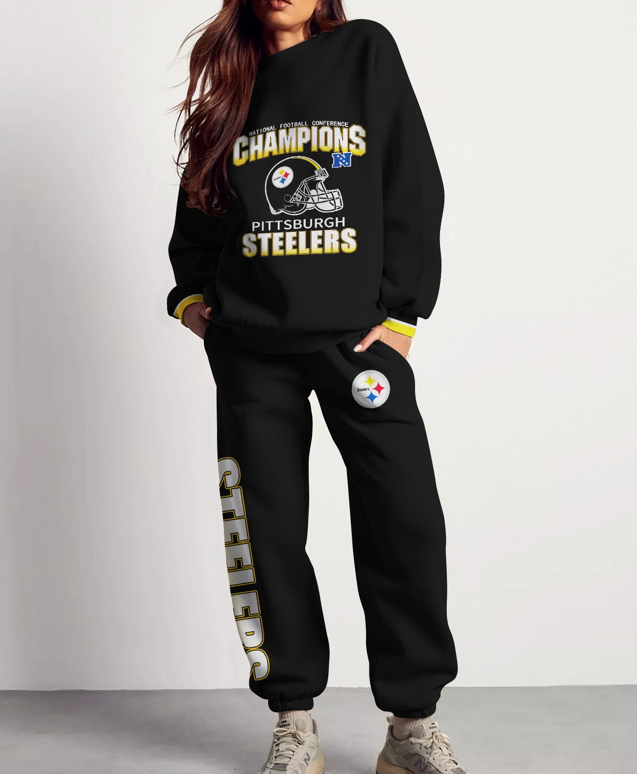 Pittsburgh Steelers Combo 3D Sweatsuit and Sweatpants Unisex CBSP12