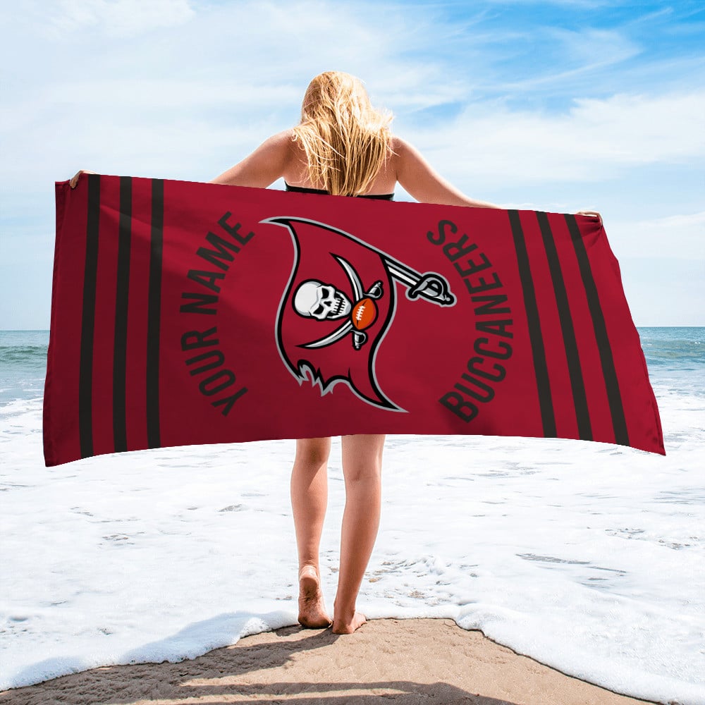 Tampa Bay Buccaneers  Personalized Limited Edition Beach Towel  AZBTOWEL125