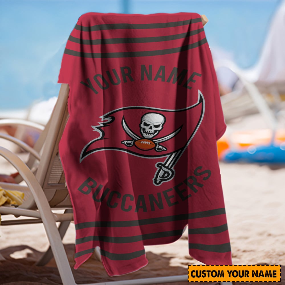 Tampa Bay Buccaneers  Personalized Limited Edition Beach Towel  AZBTOWEL125