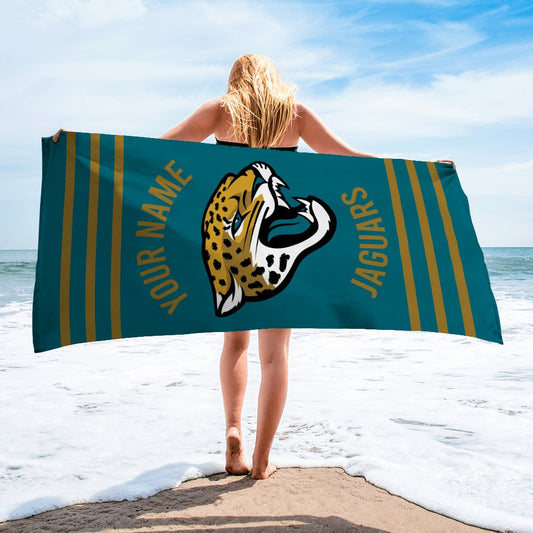 Jacksonville Jaguars Personalized Limited Edition Beach Towel  AZBTOWEL113