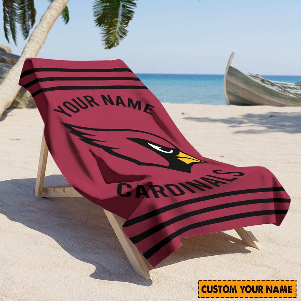 Arizona Cardinals  Personalized Limited Edition Beach Towel AZBTOWEL109