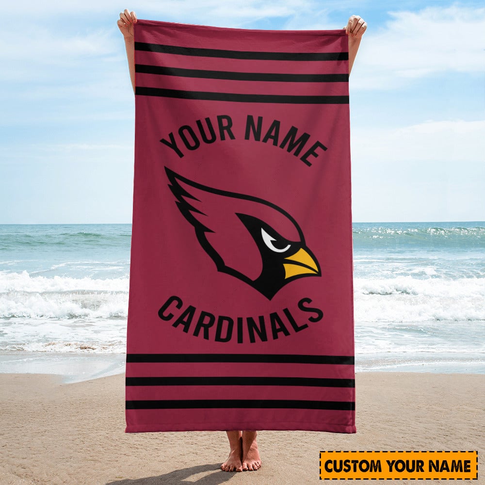 Arizona Cardinals  Personalized Limited Edition Beach Towel AZBTOWEL109