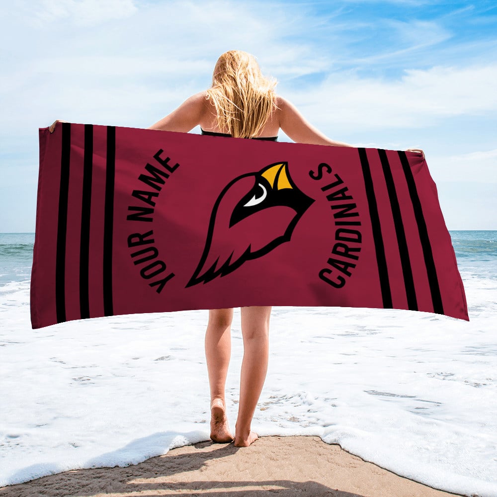 Arizona Cardinals  Personalized Limited Edition Beach Towel AZBTOWEL109