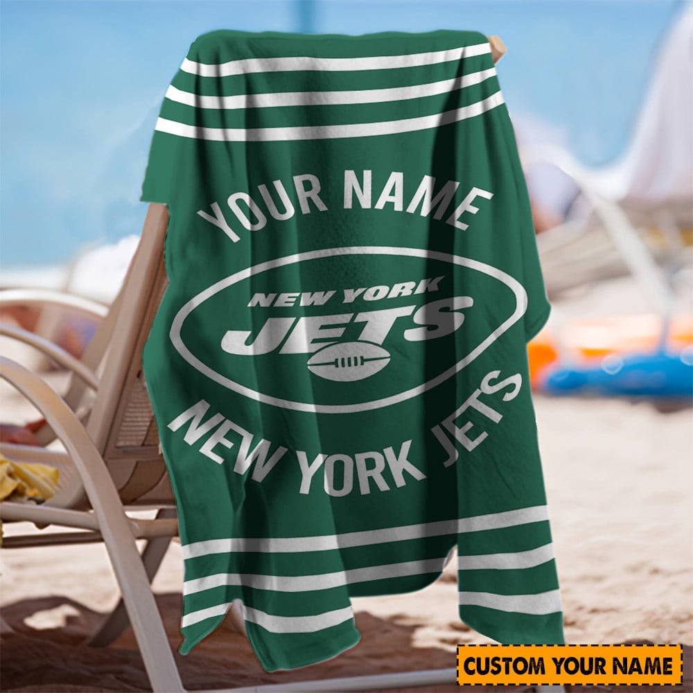 New York Jets Personalized Limited Edition Beach Towel  AZBTOWEL107