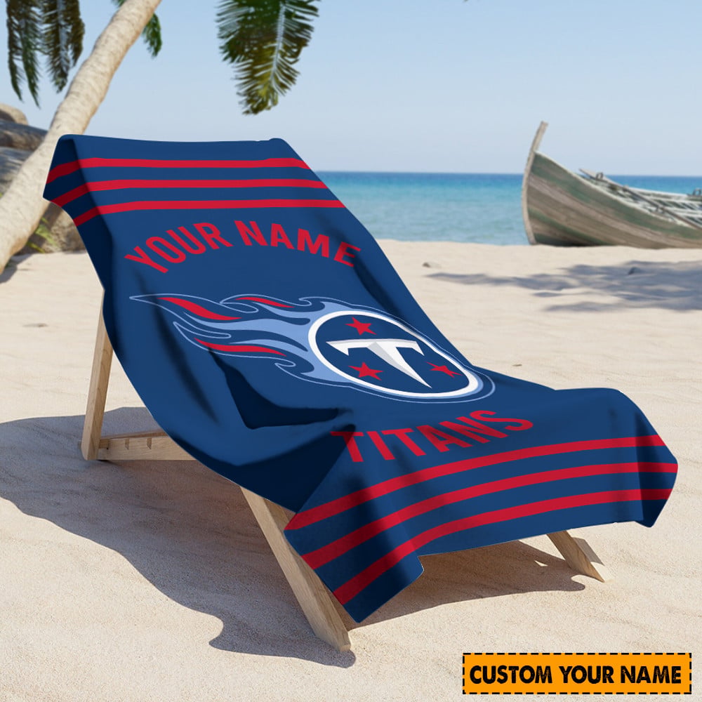 Tennessee Titans Personalized Limited Edition Beach Towel  AZBTOWEL034
