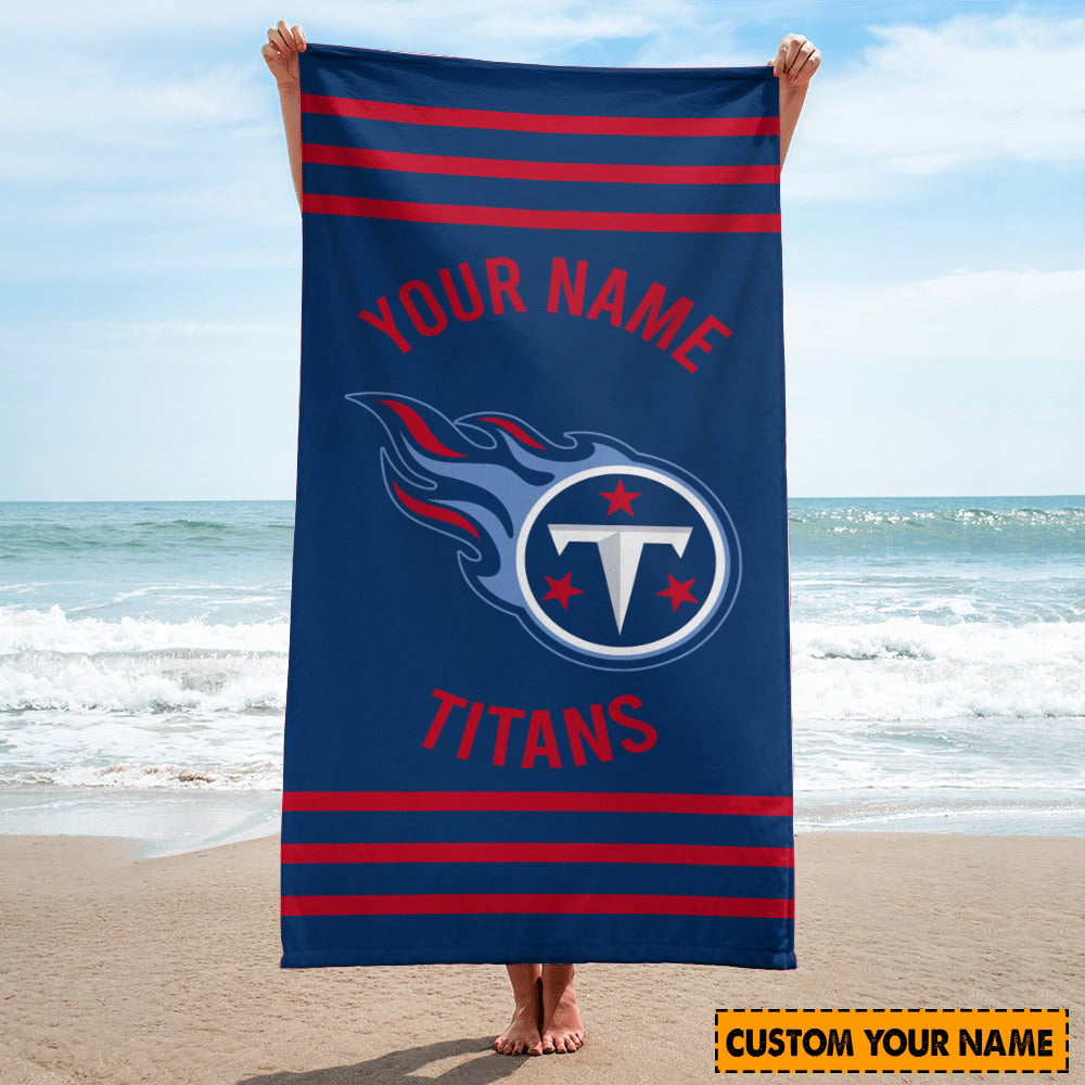 Tennessee Titans Personalized Limited Edition Beach Towel  AZBTOWEL034