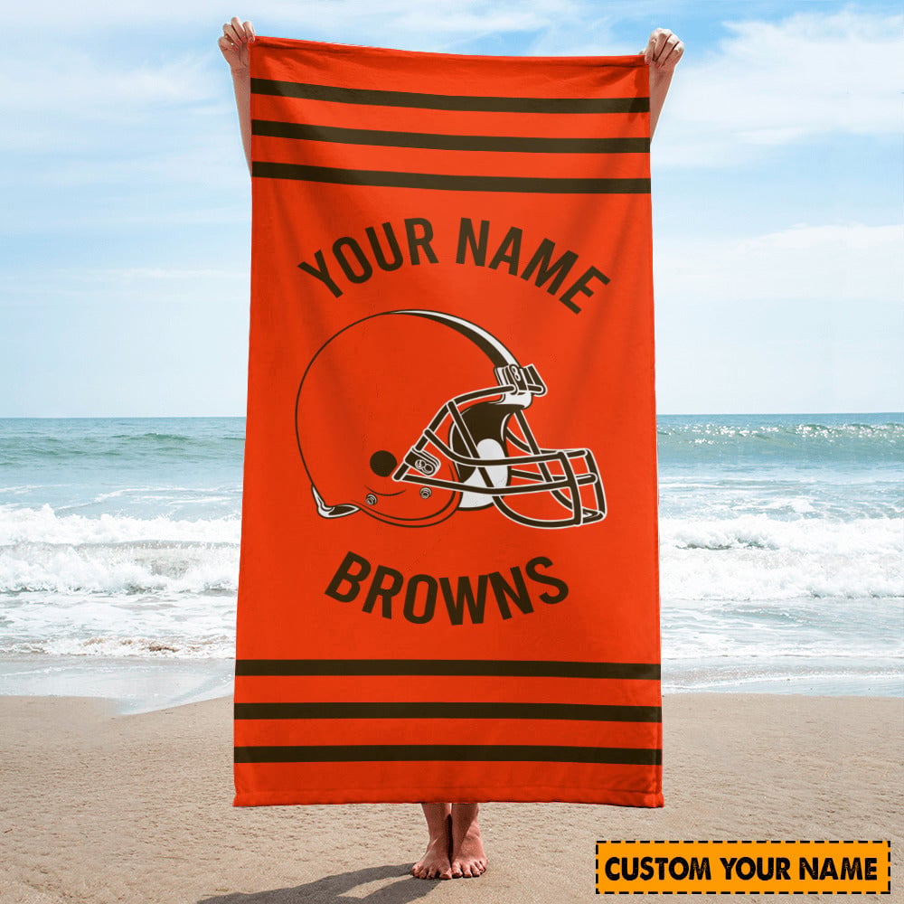 Cleveland Browns Personalized Limited Edition Beach Towel AZBTOWEL033