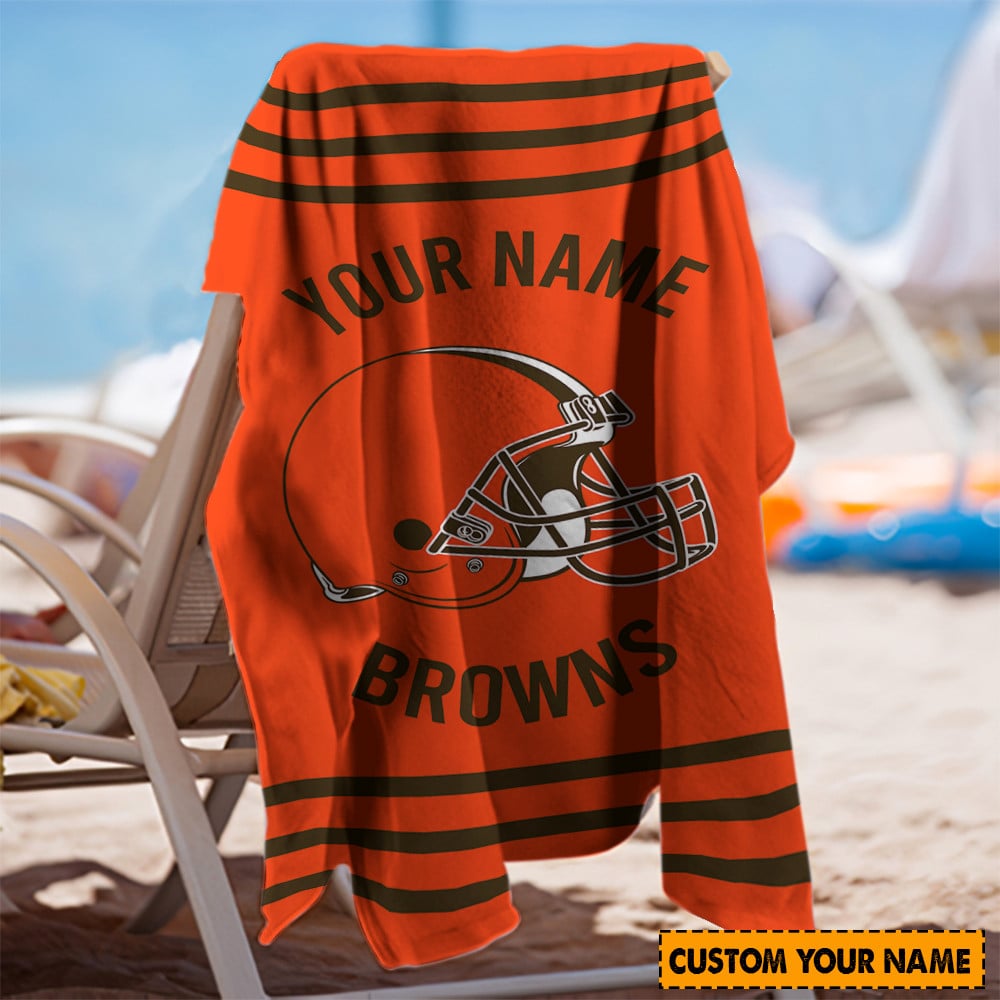 Cleveland Browns Personalized Limited Edition Beach Towel AZBTOWEL033