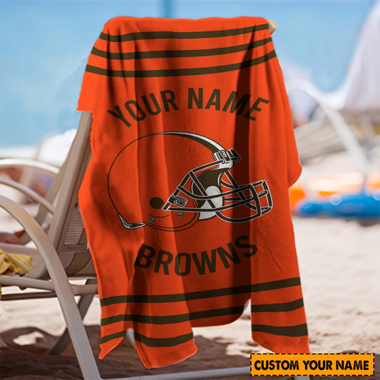 Cleveland Browns Personalized Limited Edition Beach Towel AZBTOWEL033