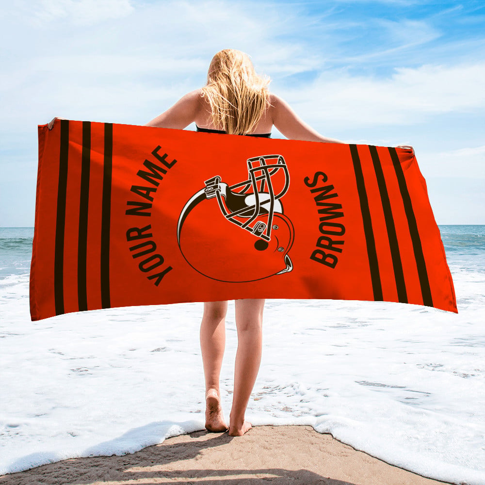 Cleveland Browns Personalized Limited Edition Beach Towel AZBTOWEL033