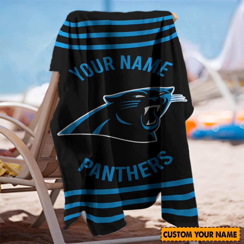 Carolina Panthers Personalized Limited Edition Beach Towel AZBTOWEL031