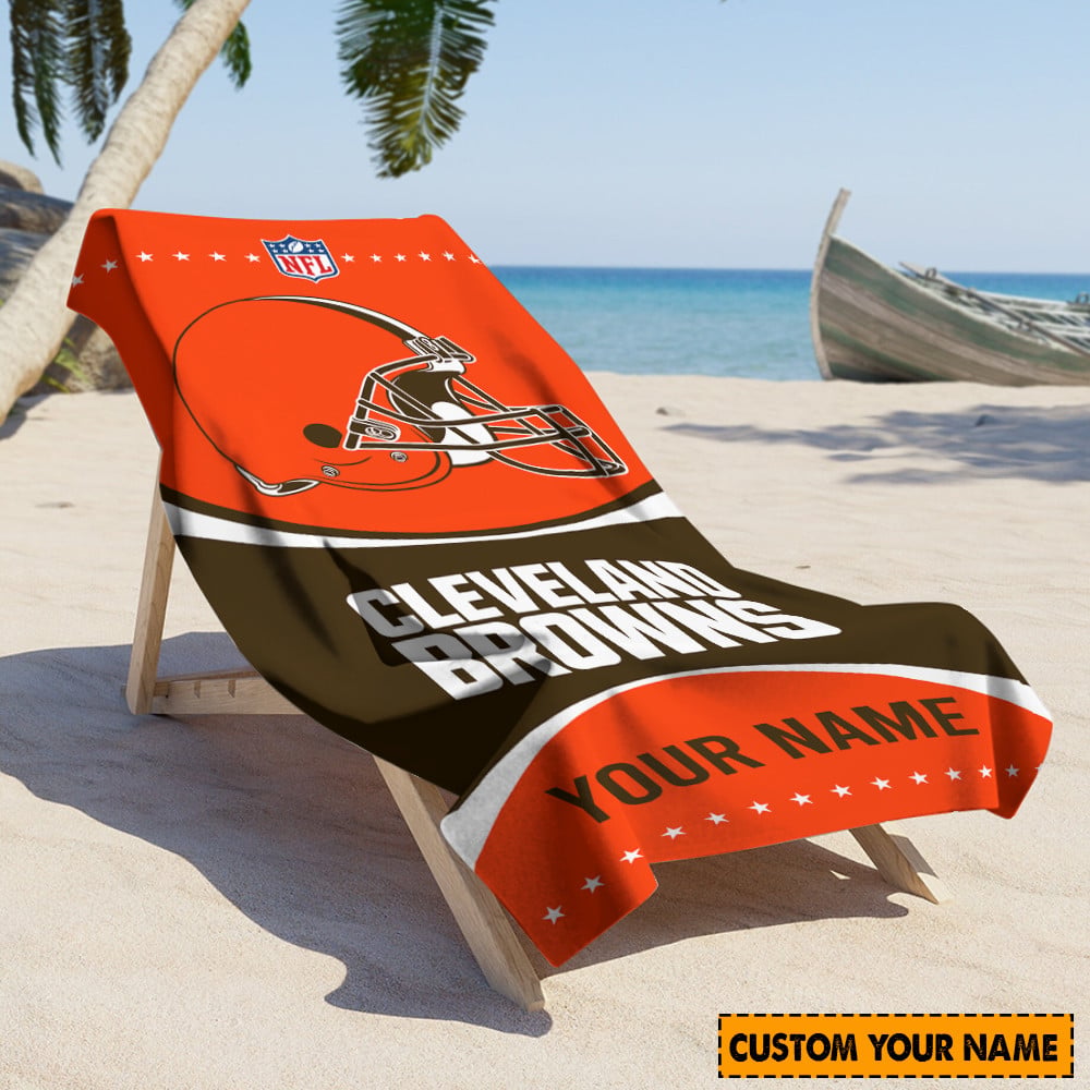 Cleveland Browns Personalized Limited Edition Beach Towel AZBTOWEL014
