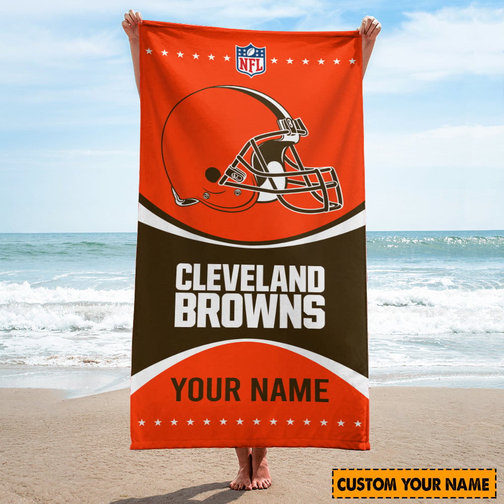 Cleveland Browns Personalized Limited Edition Beach Towel AZBTOWEL014
