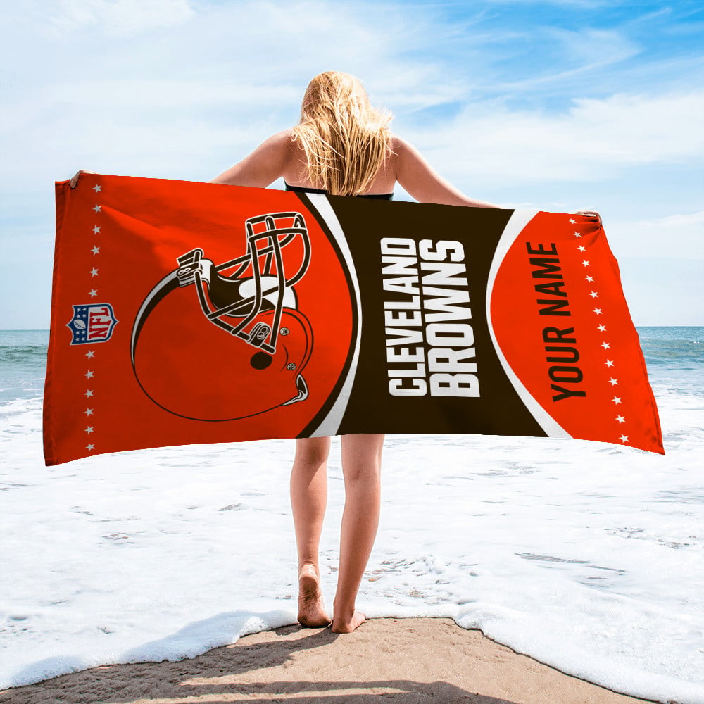 Cleveland Browns Personalized Limited Edition Beach Towel AZBTOWEL014