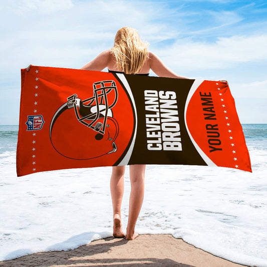 Cleveland Browns Personalized Limited Edition Beach Towel AZBTOWEL014