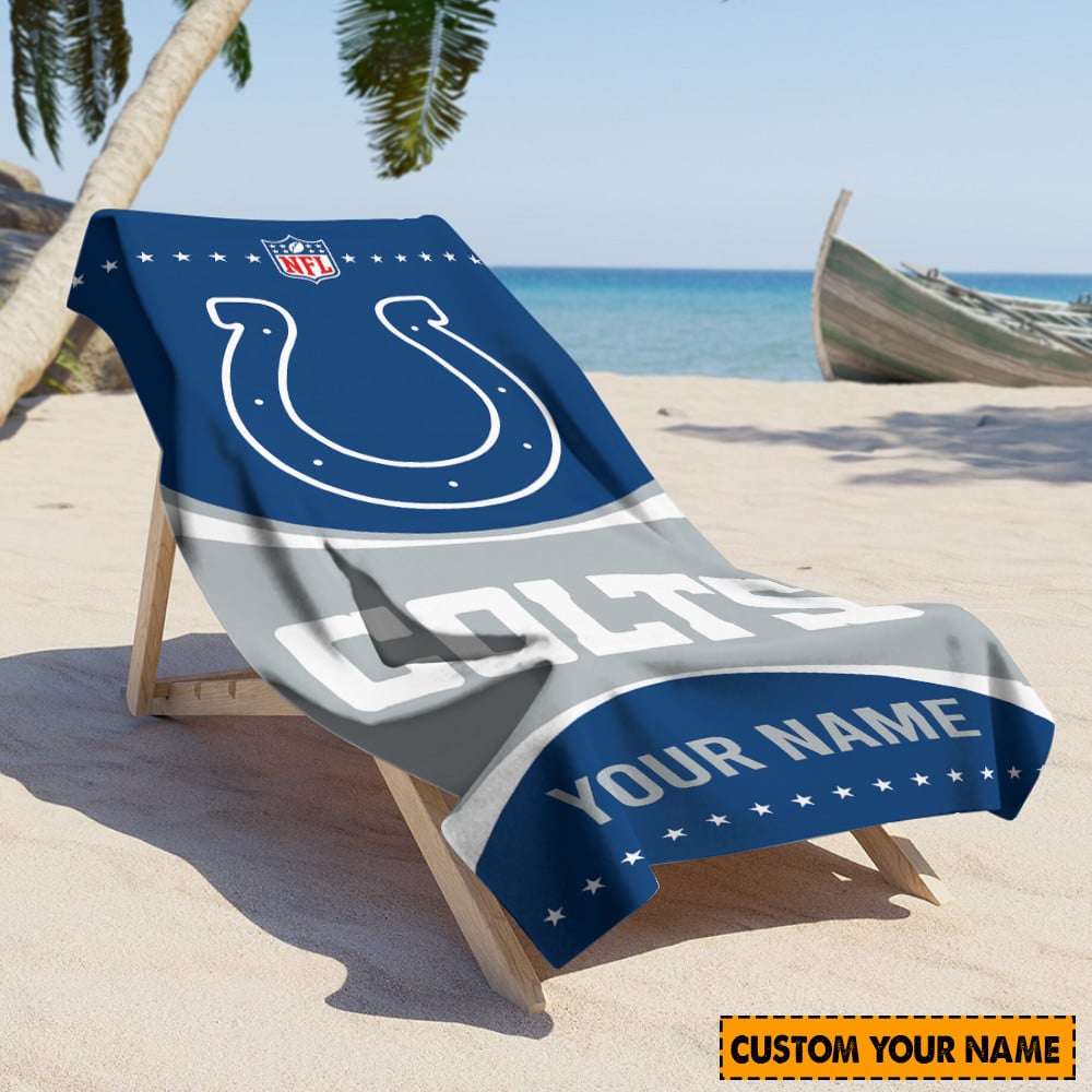Indianapolis Colts Personalized Limited Edition Beach Towel AZBTOWEL010