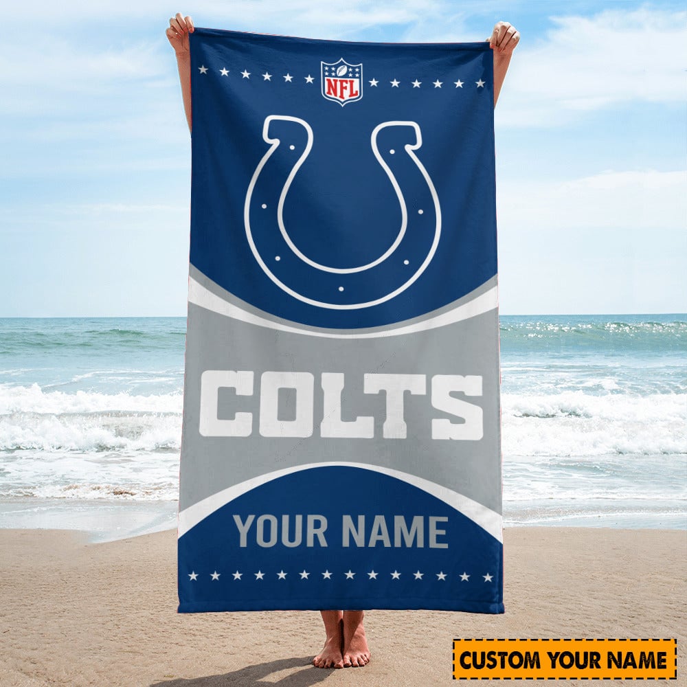 Indianapolis Colts Personalized Limited Edition Beach Towel AZBTOWEL010