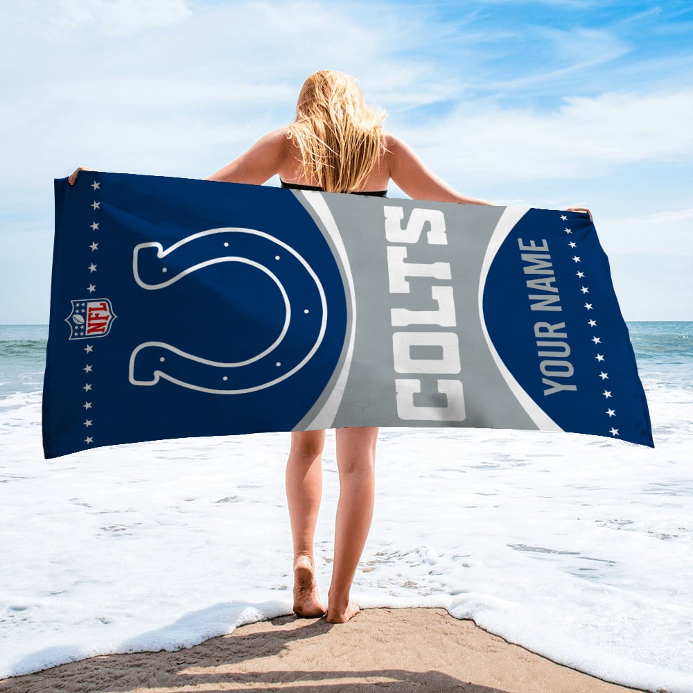 Indianapolis Colts Personalized Limited Edition Beach Towel AZBTOWEL010