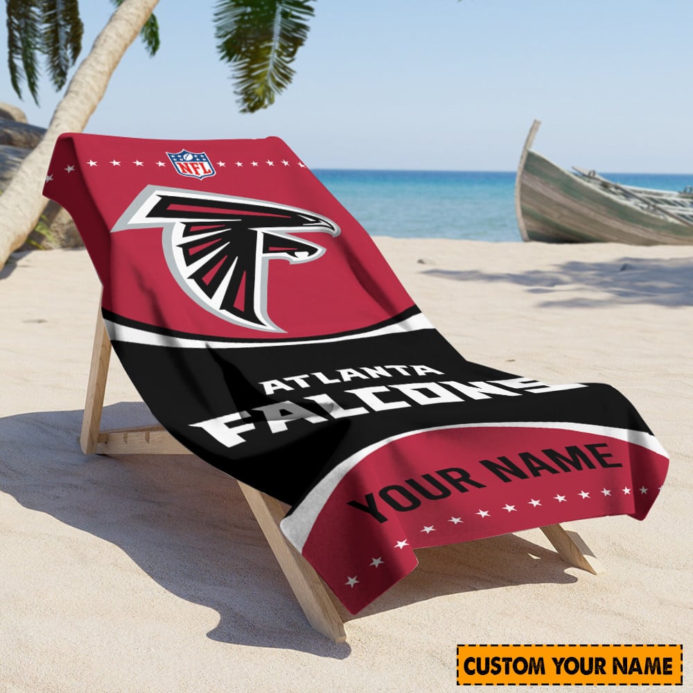 Atlanta Falcons Personalized Limited Edition Beach Towel AZBTOWEL009