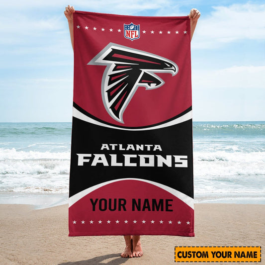 Atlanta Falcons Personalized Limited Edition Beach Towel AZBTOWEL009