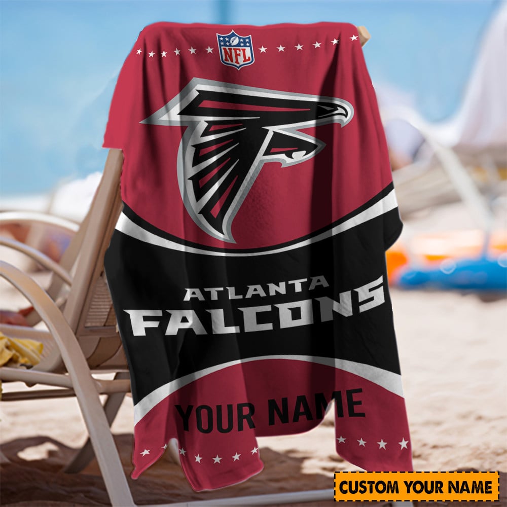 Atlanta Falcons Personalized Limited Edition Beach Towel AZBTOWEL009